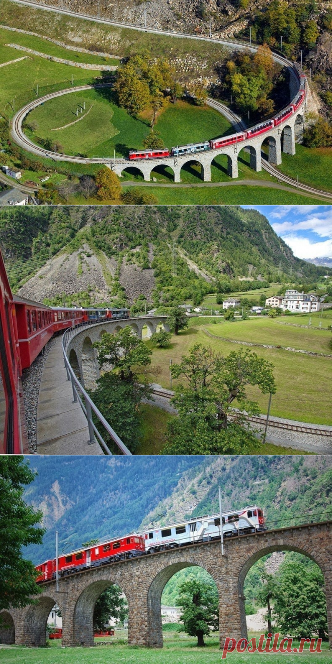 Спиральный виадук в Брусио, Швейцария — Вокруг Мира