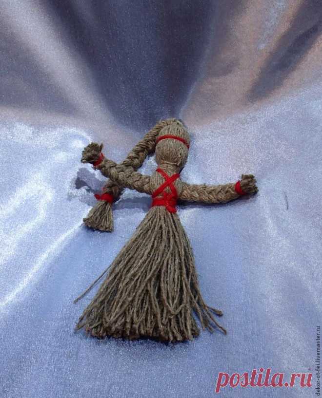Изготовление народной куклы-оберега "На здоровье" из льняной веревки - Ярмарка Мастеров - ручная работа, handmade