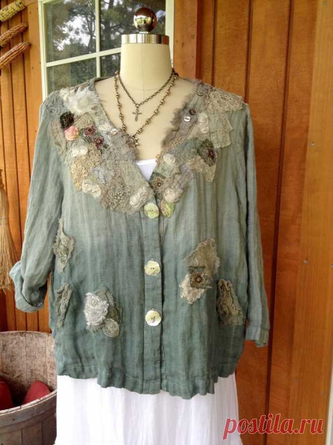 Reserved for Leslie ****remaining balance Luv Lucy Linen Art Jacket
