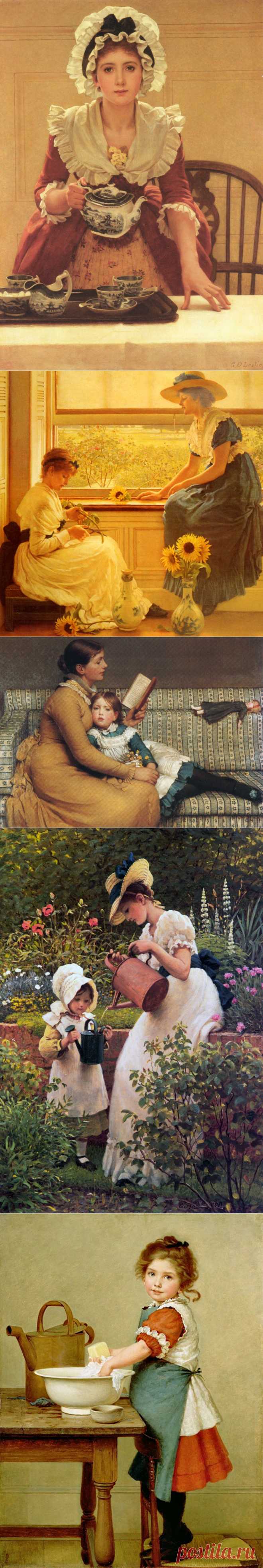 Английский художник George Dunlop Lesli (1835-1921)