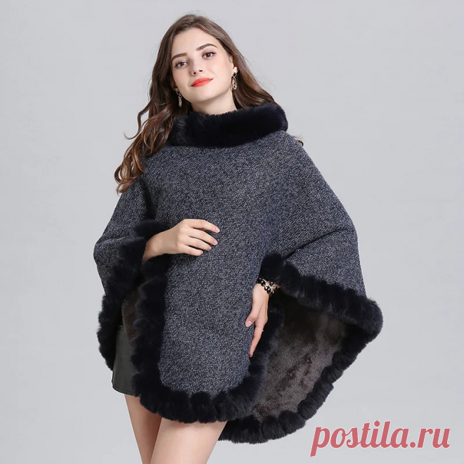 8 цветов, бархатный теплый пуловер, зима 2021, искусственный Лисий мех, уличная одежда, женское трикотажное меховое пальто с круглым вырезом | AliExpress