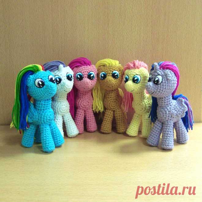 PDF Литл Пони крючком. FREE crochet pattern; Аmigurumi animal patterns. Амигуруми схемы и описания на русском. Вязаные игрушки и поделки своими руками #amimore - пони, лошадка.