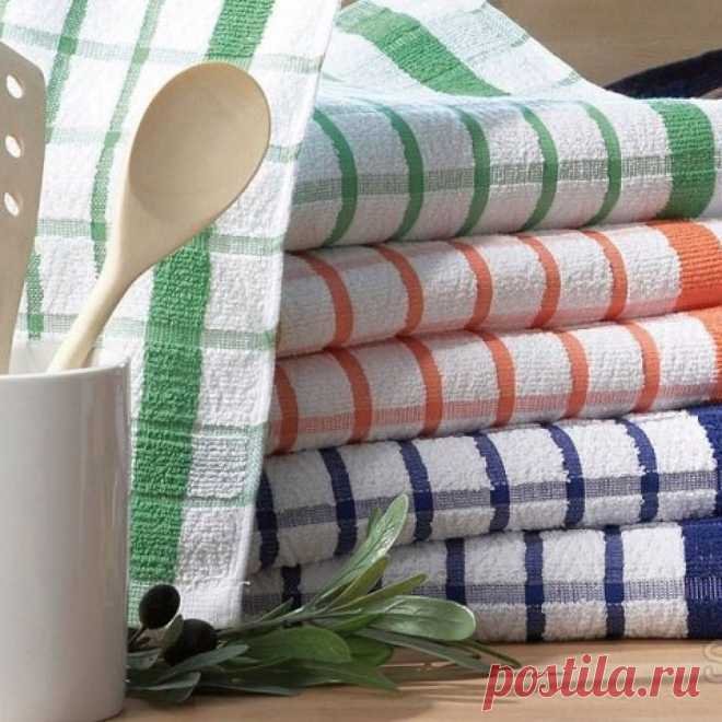 9 способов отстирать до белизны старые кухонные полотенца