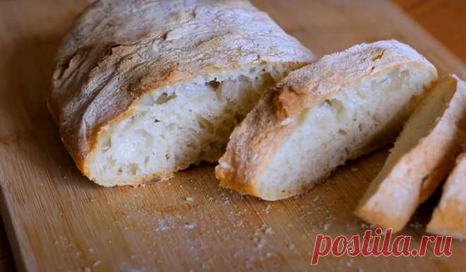 Хлеб с дырками: как готовить чиабату