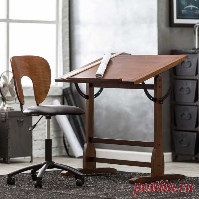 Fancy | Studio Designs Rustic Oak Vintage Drafting Table