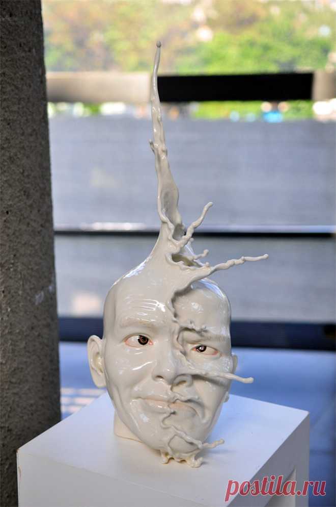 Керамические скульптуры Джонсона Цанга застыли в движении
