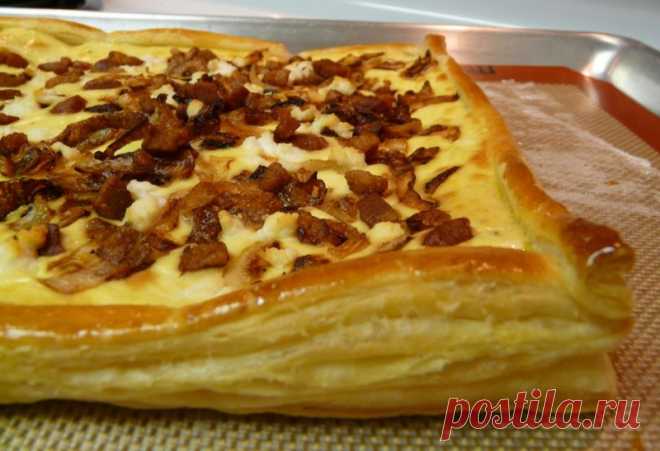 Луковый пирог с беконом — Sloosh – кулинарные рецепты