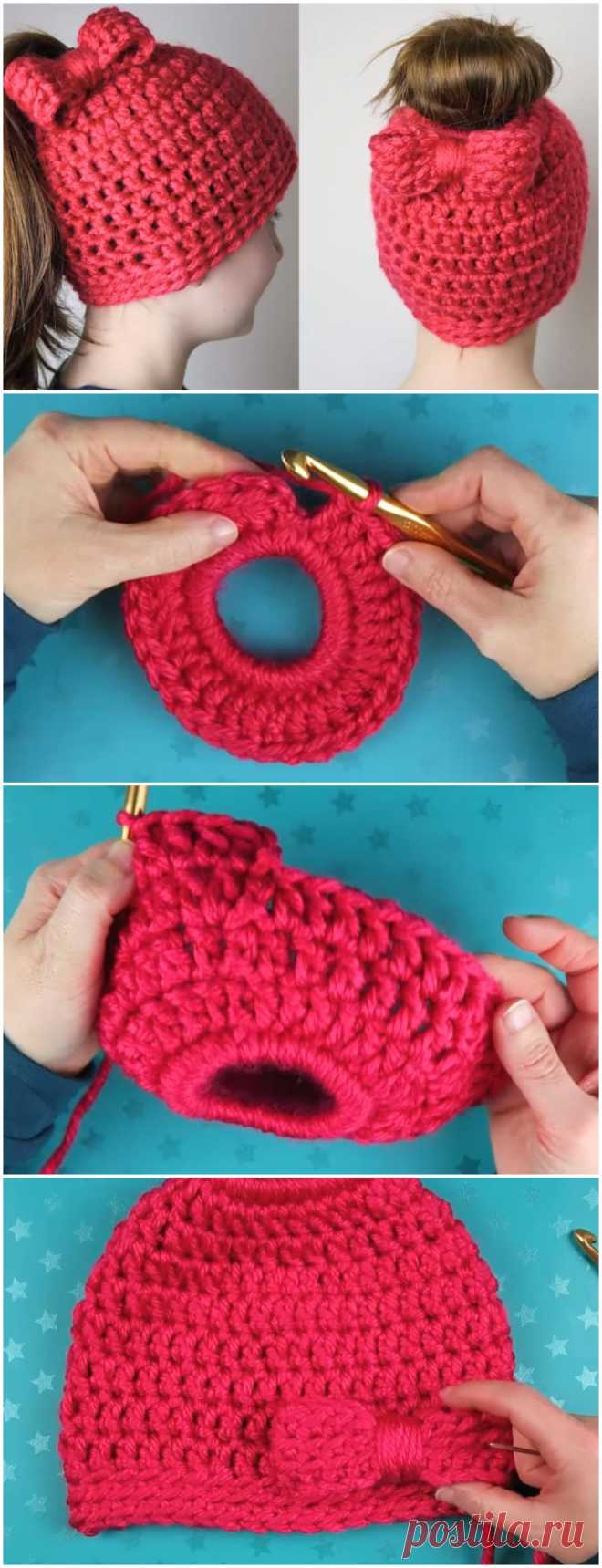 Crochet Beautiful Beanie Hat - Free Pattern [Video] - ilove-crochet