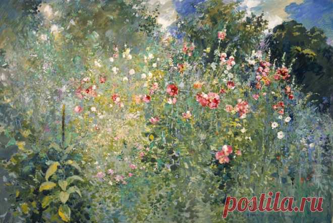 Ross Sterling Turner - A Garden is a Sea of Flowers - t4008 | TiPiTi.info