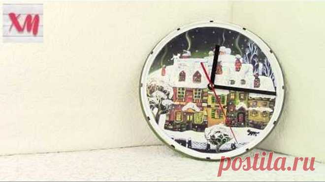 Часы из пластиковой крышки - ЛЕГКО/ Watch from a plastic cover. ХоббиМаркет