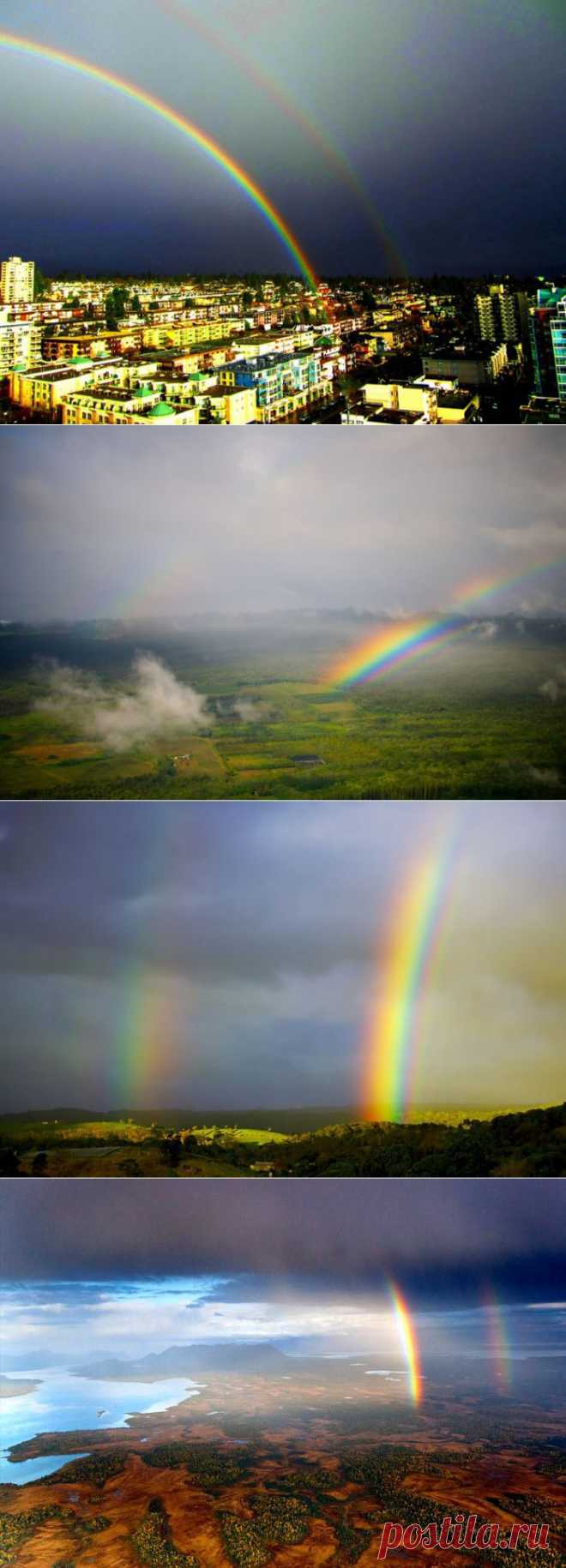 Красоты двойной радуги (44 фото)