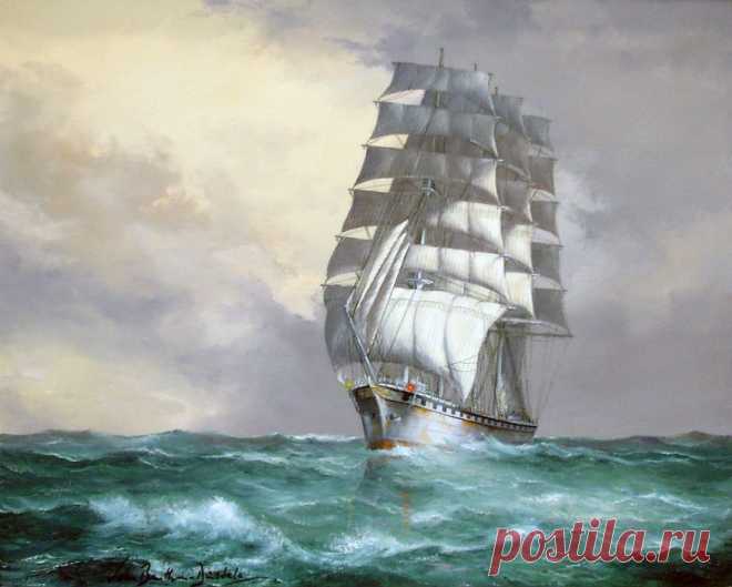 Montague Dawson (1895-1973). Ворвался ветер в паруса....