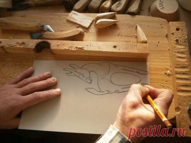 Изготовление сувенира "Резная деревянная коза" - Ярмарка Мастеров - ручная работа, handmade