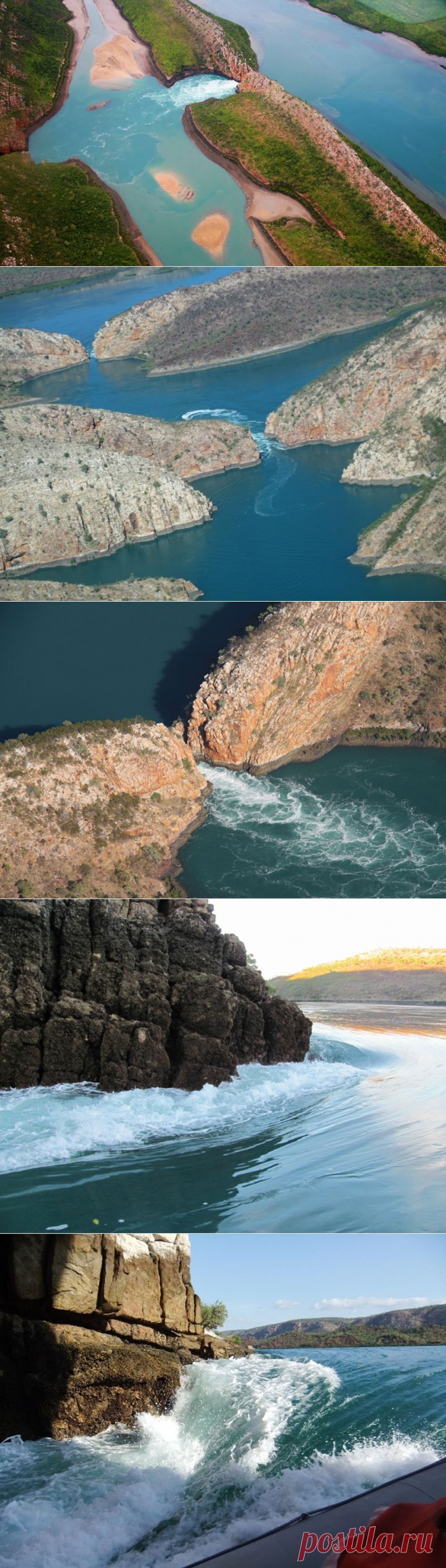 Горизонтальные водопады бухты Талбот | В мире интересного