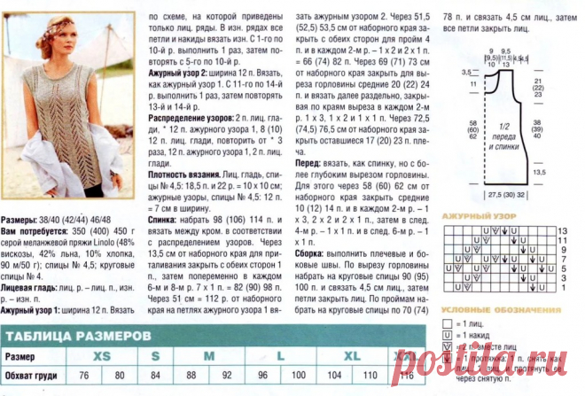 вязанные туники со схемами и описанием спицами для женщин: 13 тыс изображений найдено в Яндекс.Картинках