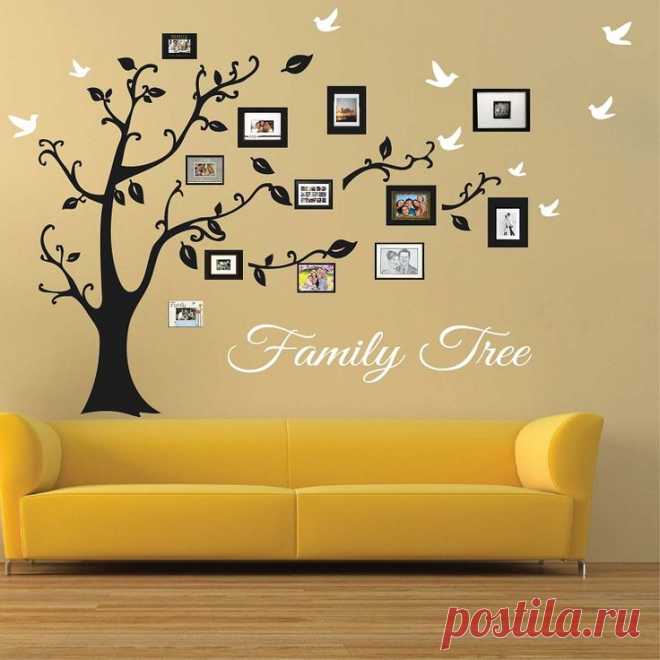 cream-wallpaper-wall-tree-art-simple-amazing-pinterest-design-metal-yellow-family-sofa-picture-hanging.jpg (736×736)