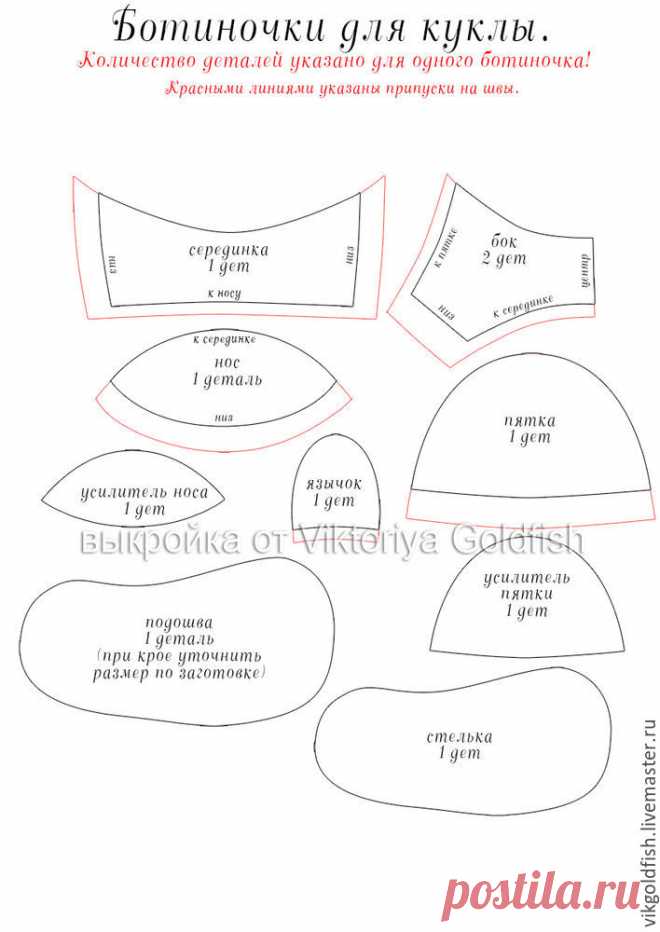 Ботиночки для куклы: от болванки до готового изделия – Ярмарка Мастеров