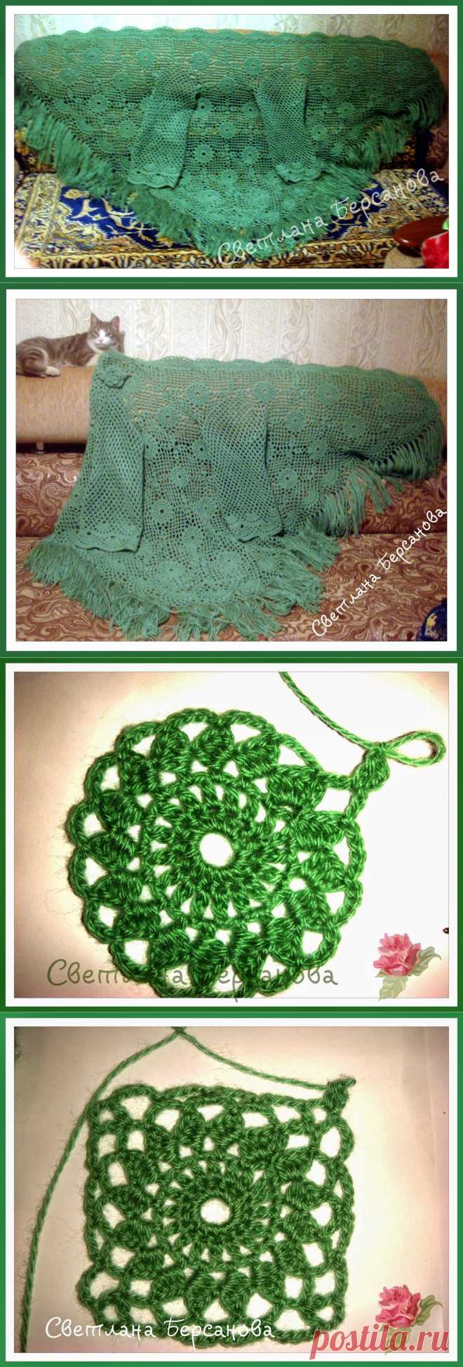 Вязание крючком и спицами/Crochet and knitting: Идея для вязания - шаль-жакет. Мастер-класс