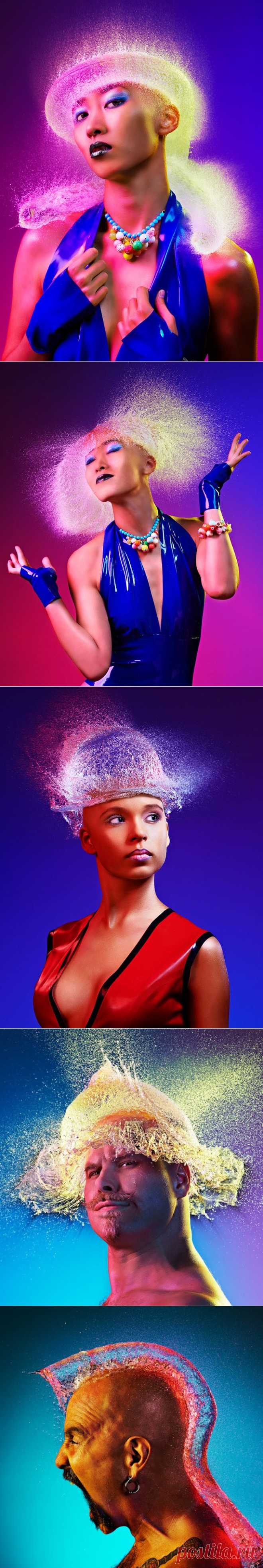 Невероятные парики из воды от Tim Tadder | Newpix.ru - позитивный интернет-журнал