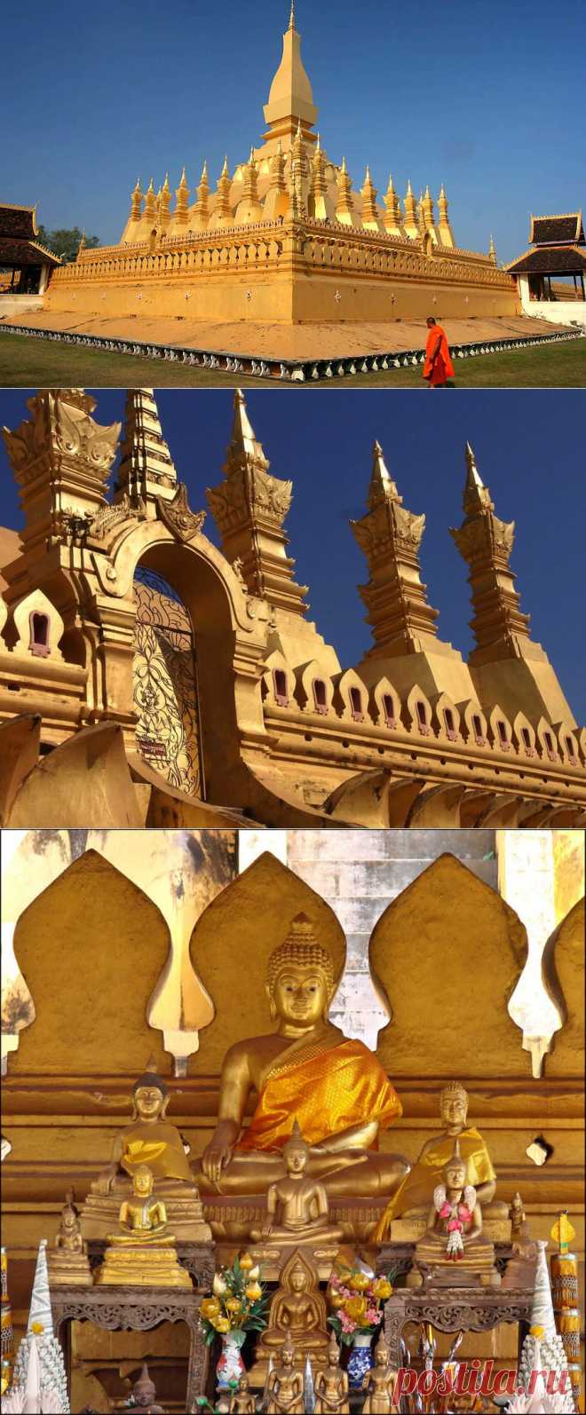 Ступа Пха Тхатлуанг: золотая жемчужина Лаоса