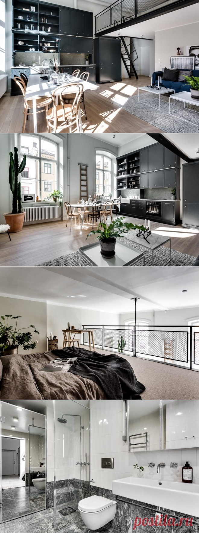 Лофт в бывшем институте в Стокгольме (62 кв. м) - Дизайн интерьеров | Идеи вашего дома | Lodgers
