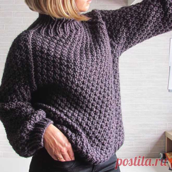 Вязаный свитер с рукавом реглан