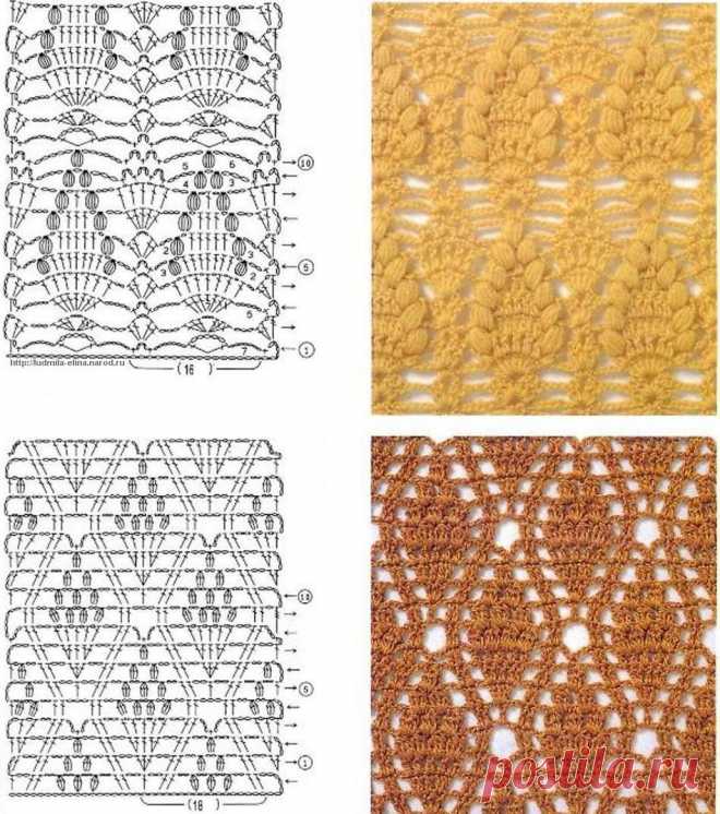 схемы вязания крючком: 7 тыс изображений найдено в Яндекс.Картинках