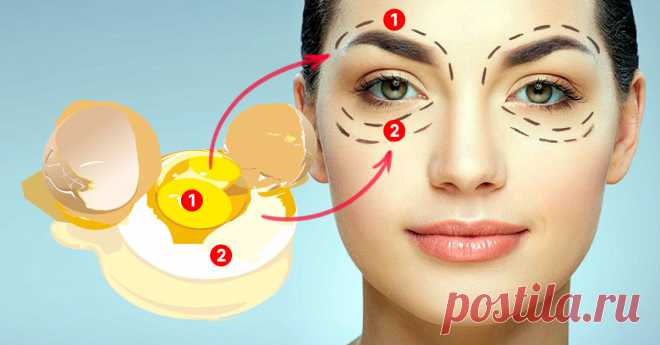 Яичные маски для кожи вокруг глаз: мгновенный эффект лифтинга даже в 50. Подходят и для омоложения всего лица. - Советы и Рецепты