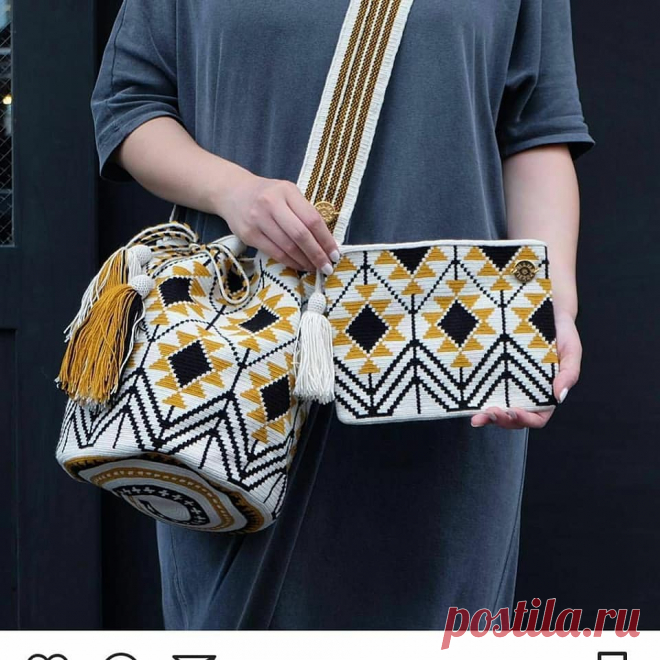 Цікаві ідеї сумок з орнаментами та схеми до них