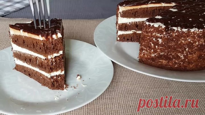 Без Духовки и Печенья! ✧ Шоколадный Торт Чёрный принц ✧ Простой рецепт