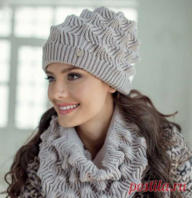 Красивые, модные и интересные шапочки осень-зима. Шапочка и снуд от Landre 