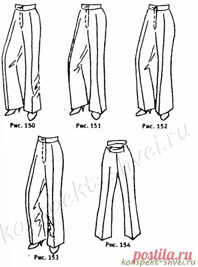 Устранение дефектов брюк | КОНСПЕКТ ШВЕИ