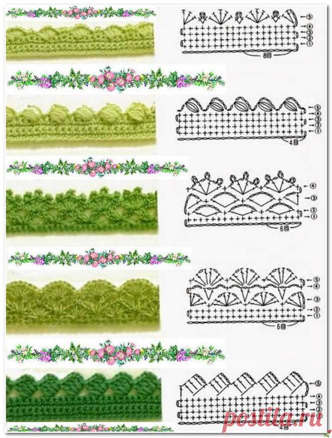 КАЙМА КРЮЧКОМ (5 схем) №2..