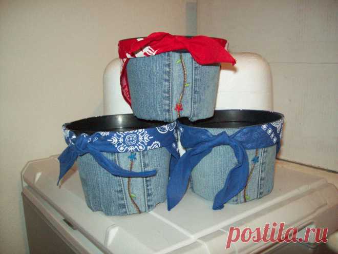 Идеи использования джинсов  для создания уюта в доме &#8212; Рукоделие
