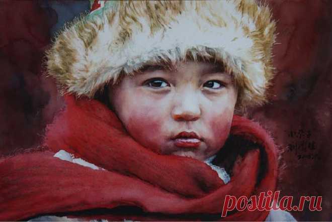 Реалистичные акварели китайского художника Лю Йуншеня (Liu Yunsheng)