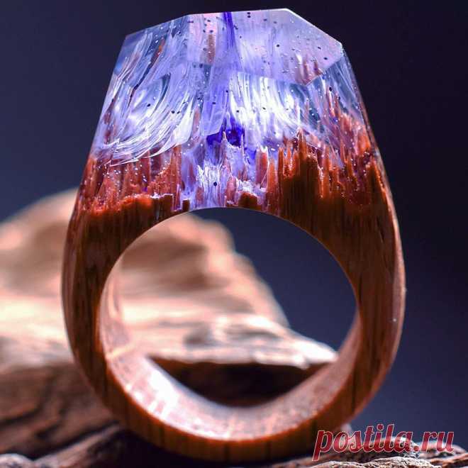 Потрясающие кольца из натуральных материалов, словно их создала сама природа