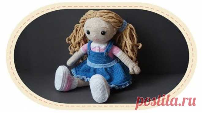 Вязаная кукла крючком Розали. Crochet doll Rosalie.