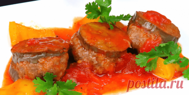 Баклажаны с фаршем и помидорами на сковороде - рецепт с фото пошагово