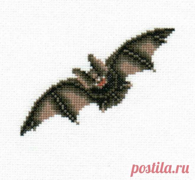 Vampire Bat counted cross-stitch chart | Etsy