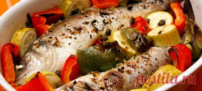 Сибас в духовке – самые вкусные рецепты блюд из запеченной рыбы.