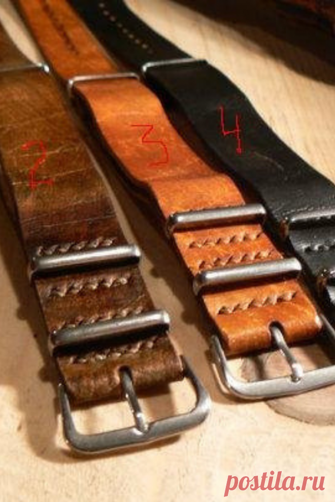 High Quality 18mm 20mm 22mm ZULU Leather Strap Watch band Crazy Horse Genuine Leather Watchband With Different Colors Horween Women Nato Men