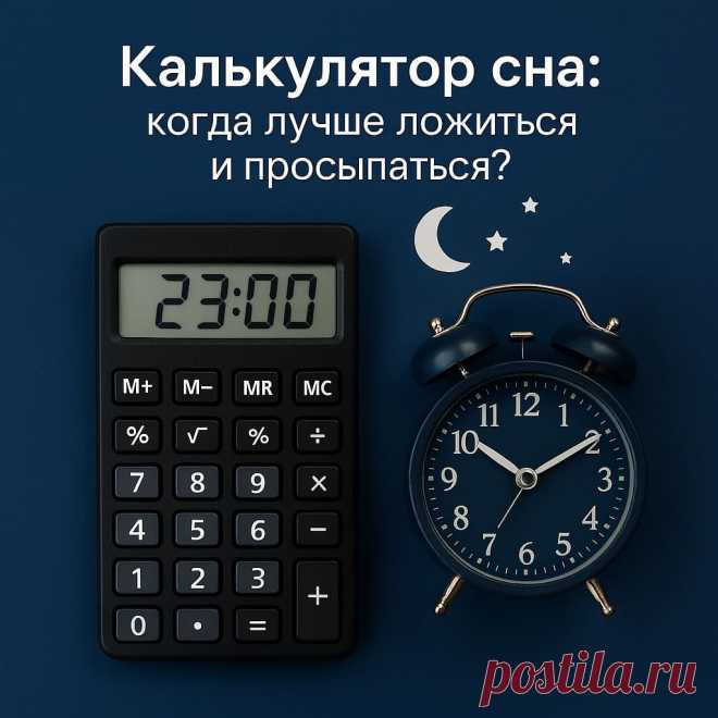 Калькулятор сна: когда лучше ложиться и просыпаться?