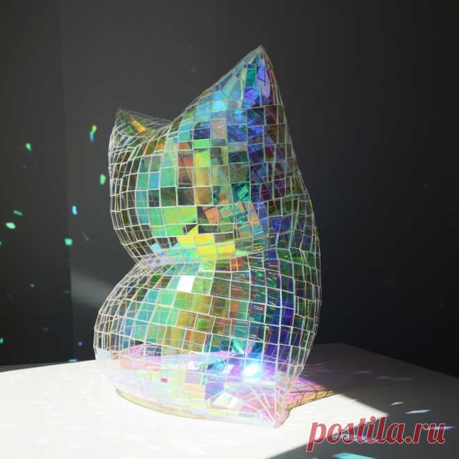 Художник из Лос-Анджелеса Колин Робертс начал создавать подушки из плексигласа в 2008 году. Твёрдому материалу придаётся форма примятых подушек, создавая иллюзию мягкости.