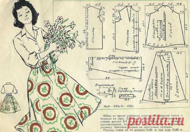 12 моделей из старых журналов от простых до более нарядных, подборка для вдохновения и пошива | О рукоделии, и не только. 🧵✂️👜 | Дзен