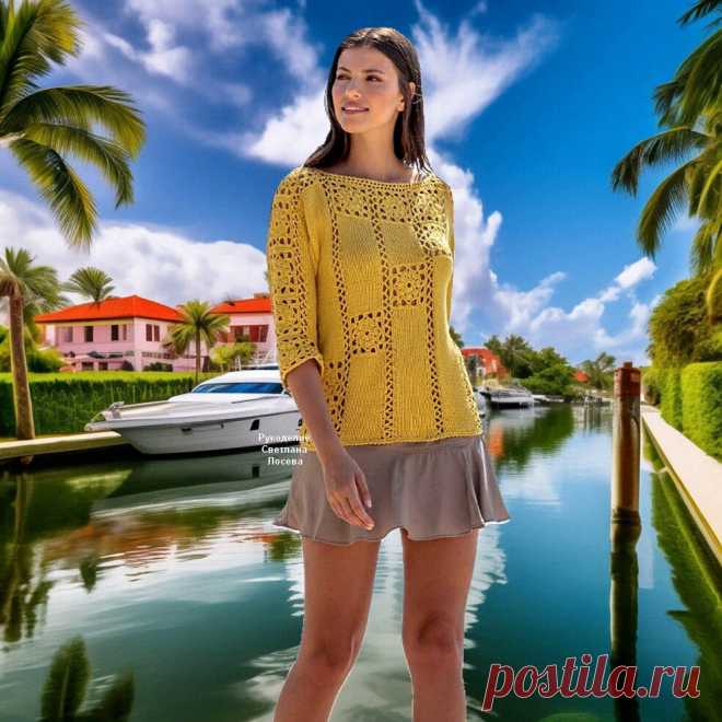 Шесть великолепных вязаных моделей для весны и лета с бесплатными инструкциями | Рукоделие Светлана Лосева | Дзен