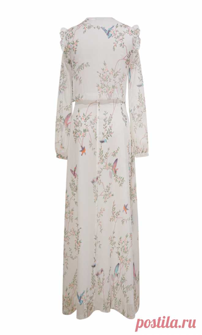 I designer di passerelle Vintage primavera autunno vestono le donne 2021 eleganti volant abito a pieghe stampato floreale bianco Vestido in Chiffon|Dresses| - AliExpress