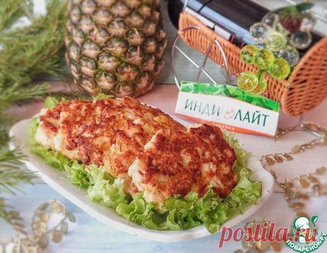 Рубленые котлеты из индейки с ананасами – кулинарный рецепт