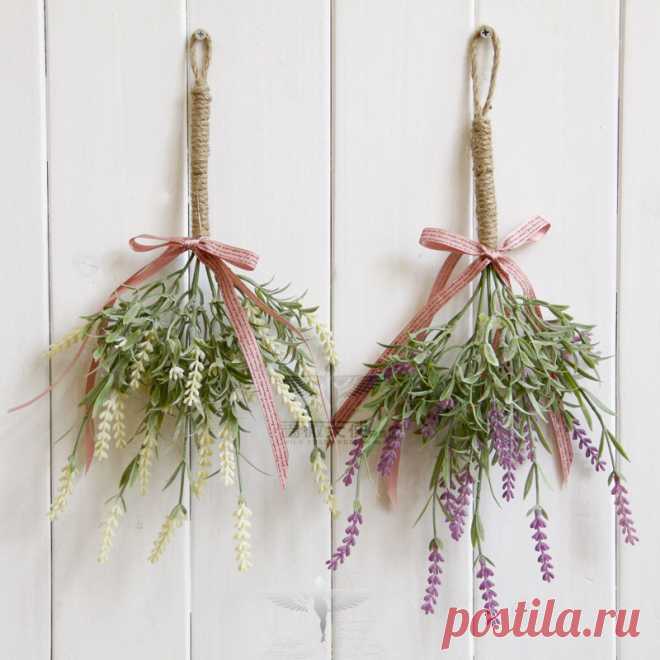 искусственные цветы лаванды Picture - More Detailed Picture about Home fashion hemp rope artificial flower lavender bouquet silk flower handmade living room wall decoration Picture in Decorative Flowers & Wreaths from Full house Fashion Home decoration | Aliexpress.com | Alibaba Group
