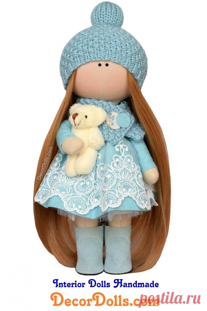 Rag Baby Doll, Handmade Textile Doll, Green Fabric Doll, Cloth Art Doll, Nursery Decor Gift Doll, Soft Unique Doll, Decor Tilda Doll by Olga G Hello, dear visitors!This is handmade cloth doll created by Master Olga G (Vinnitsa, Ukraine). Doll is made by Order.Order production time is 1-2 weeks. FREE SHIPPING TO ANY COUNTRY Doll is 29 cm (11,4 inch) tall and made of only quality materials.All dolls stated on the photo are made by Olga G.You can find them in ou