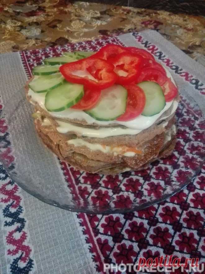 Печеночный торт из куриной печени - рецепт с фото пошагово Печеночный торт из куриной печени - пошаговый кулинарный рецепт приготовления с фото, шаг за шагом.